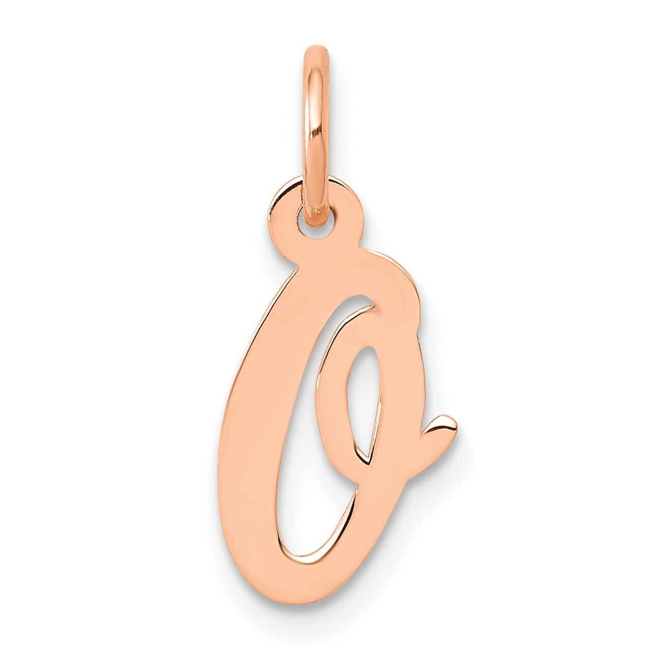 Small Script Letter O Initial Charm 14k Rose Gold YC658RO, MPN: YC658RO,