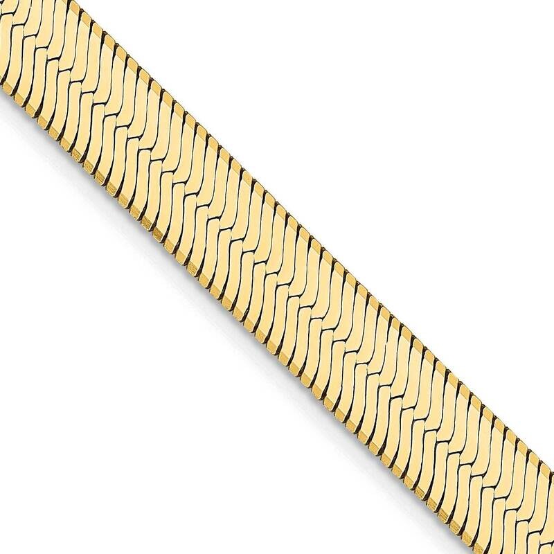 6.5mm Silky Herringbone Chain 22 Inch 14k Gold SLK065-22