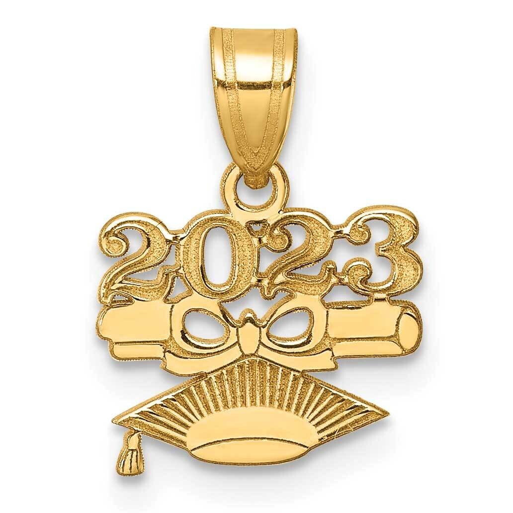 Graduation Cap Diploma 2023 Charm 14k Gold YC1536, MPN: YC1536, 196904100684