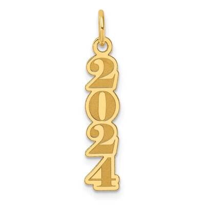Satin Vertical 2024 Charm 14k Polished Gold YC1546 by Men&#39;s Jewelry and Accessories, MPN: YC1546,