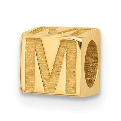 Alphabet Bead Letter M 14k Gold YSB100M, MPN: YSB100M,