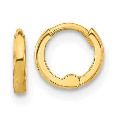 1.45 x 7 Inch.5mm Hinged Huggie Hoop Earrings 14k Polished Gold YE2150, MPN: YE2150,