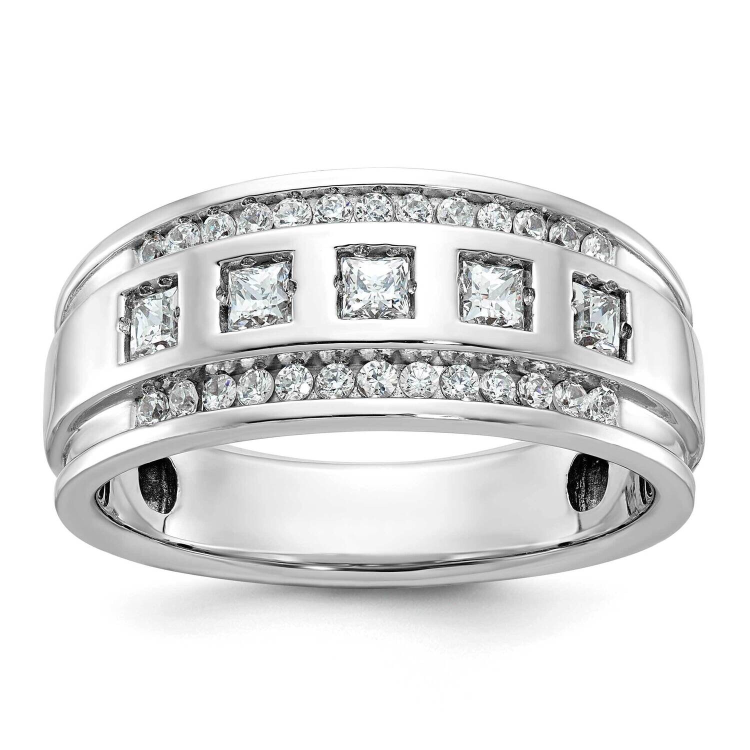 Ibgoodman Men&#39;s 1.1 Carat Diamond Complete Ring 14k White Gold B64084-4WAA by IBGoodman, MPN: B6408…