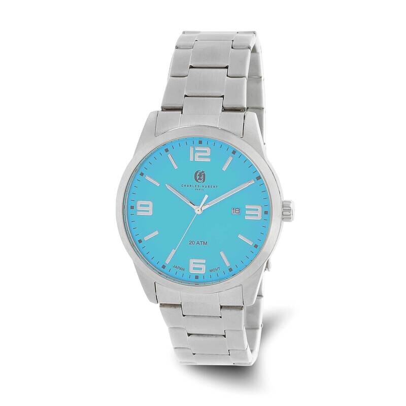 Charles Hubert Blue Dial Watch Stainless Steel XWA6599