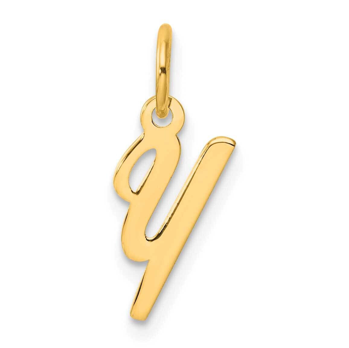 Small Script Letter Y Initial Charm 14k Gold YC1553Y, MPN: YC1553Y,