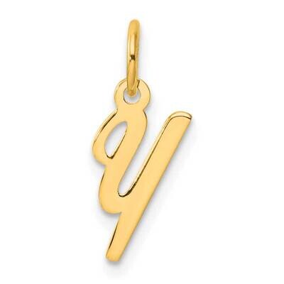Small Script Letter Y Initial Charm 14k Gold YC1553Y, MPN: YC1553Y,