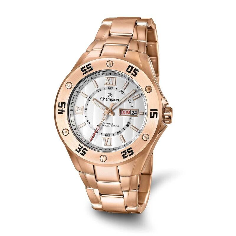 Champion Round Dial Rose Ip-Plated Watch Stainless Steel XWA6305