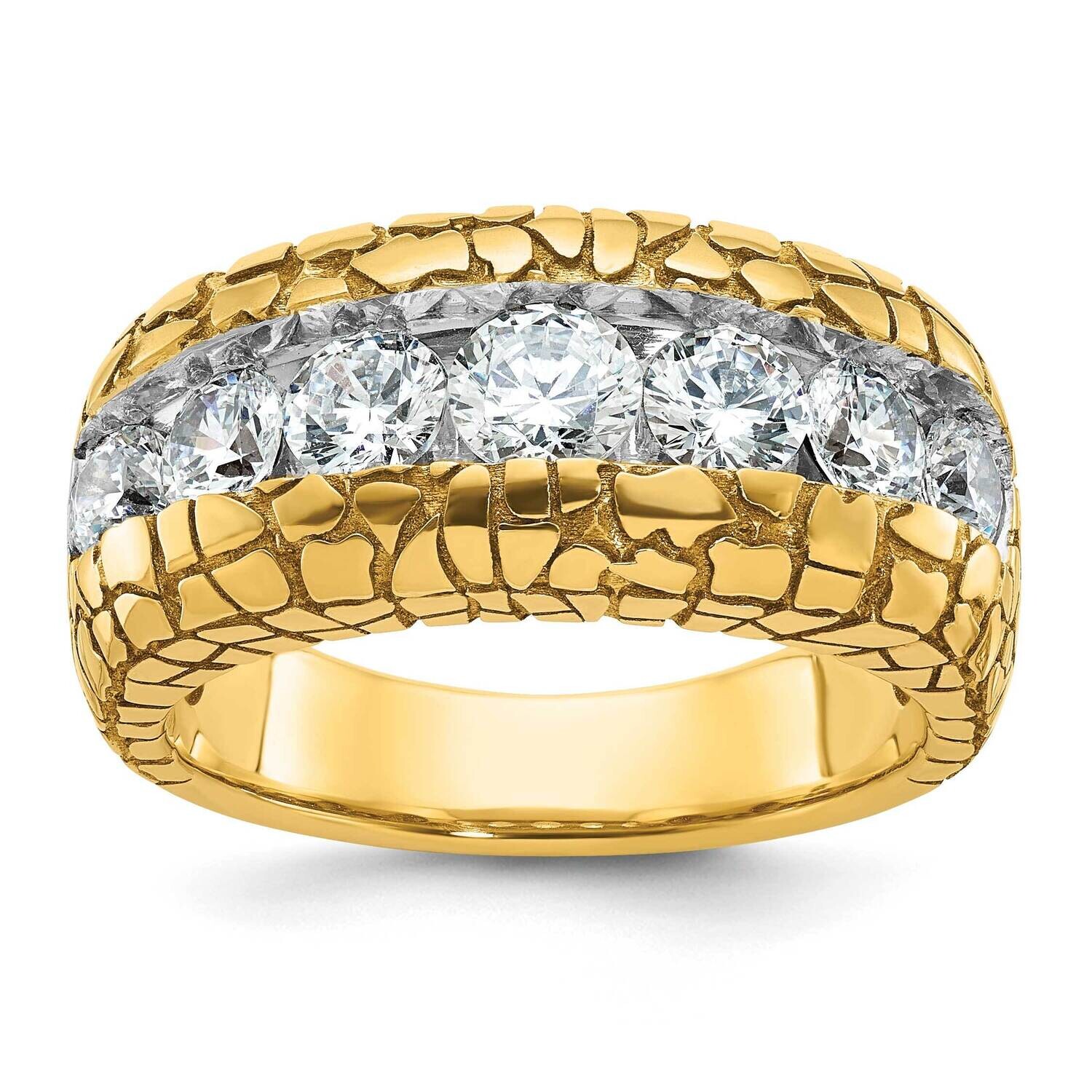 Ibgoodman Men&#39;s 2 Carat Diamond Nugget Complete Ring 14k Gold B64224-4YAA by IBGoodman, MPN: B64224…