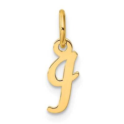 Small Script Letter I Initial Charm 14k Gold YC1553I, MPN: YC1553I,
