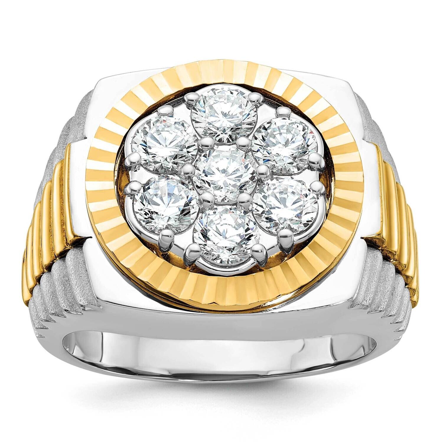 Ibgoodman Men&#39;s 2 Carat Diamond Complete Ring 14k Two-Tone Gold B58290-4WYAA by IBGoodman, MPN: B58…