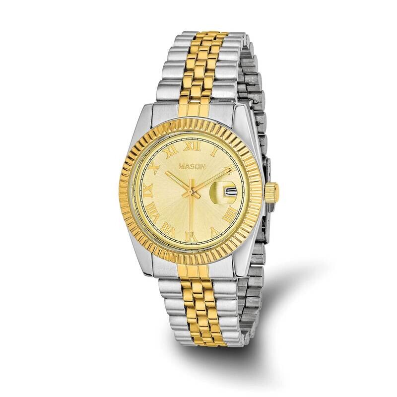 Mason Sales Ladies Two-Tone Gold-Plated Watch Stainless Steel XWA6528