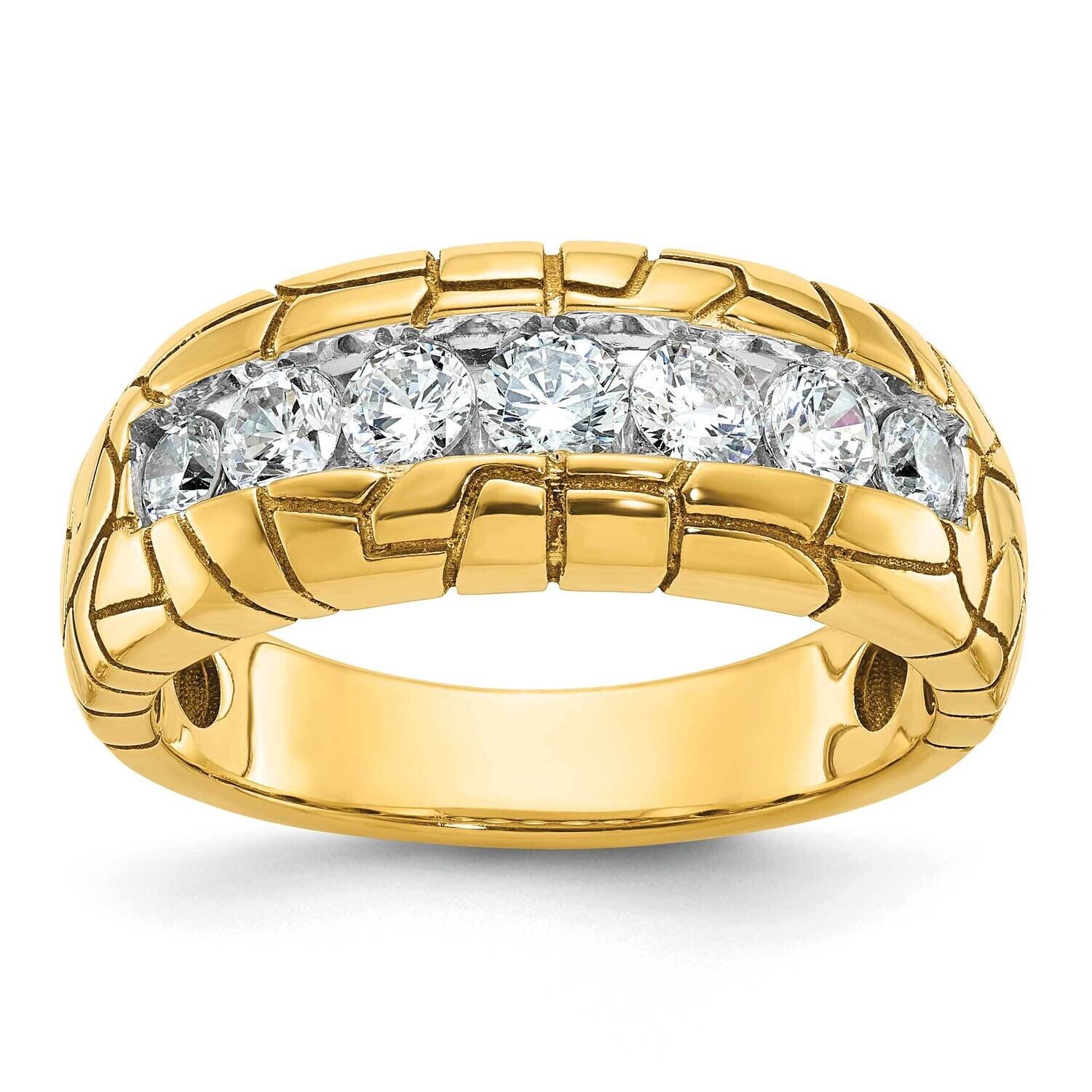 Ibgoodman Men&#39;s 1 Carat Diamond Nugget Complete Ring 14k Gold B64237-4YAA by IBGoodman, MPN: B64237…