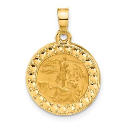 Hollow St. Michael Medal 14k Gold XR2151 by Men&#39;s Jewelry and Accessories, MPN: XR2151,