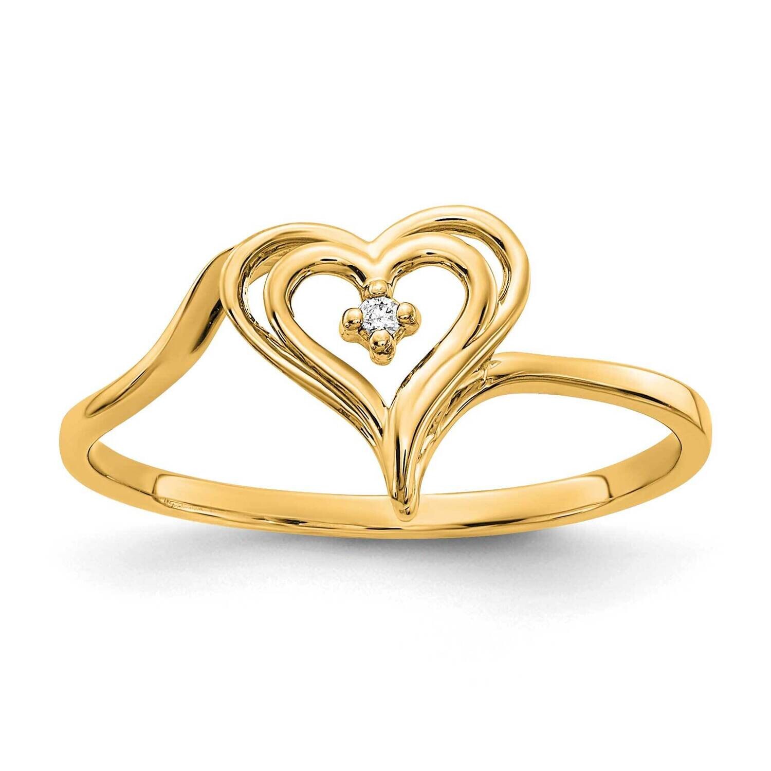 Heart Ring Mounting 14k Gold Y4178Y, MPN: Y4178Y,