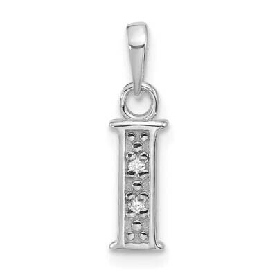 Diamond Letter I Initial Pendant 14k White Gold YC1541WI, MPN: YC1541WI,