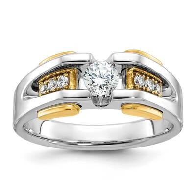 Ibgoodman Men&#39;s 1/2 Carat Diamond Complete Ring 14k Two-Tone Gold B63464-4WYAA by IBGoodman, MPN: B…