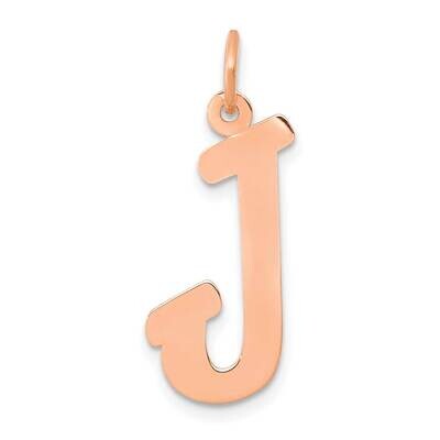 Small Script Letter J Initial Charm 14k Rose Gold YC658RJ, MPN: YC658RJ,