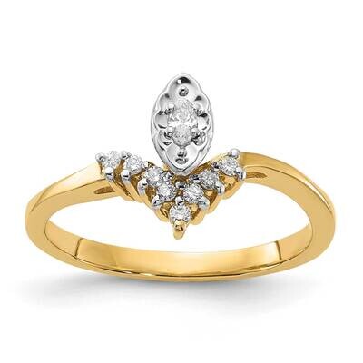 Polished Diamond Engagement Ring 10k Gold RDB1374EX6010F-0YAA, MPN: RDB1374EX6010F-0YAA,