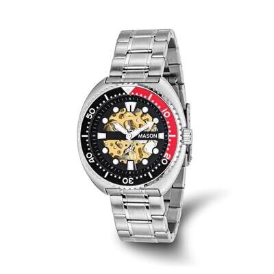 Mason Sales Skeleton Movement Dial Watch Stainless Steel XWA6503, MPN: XWA6503,