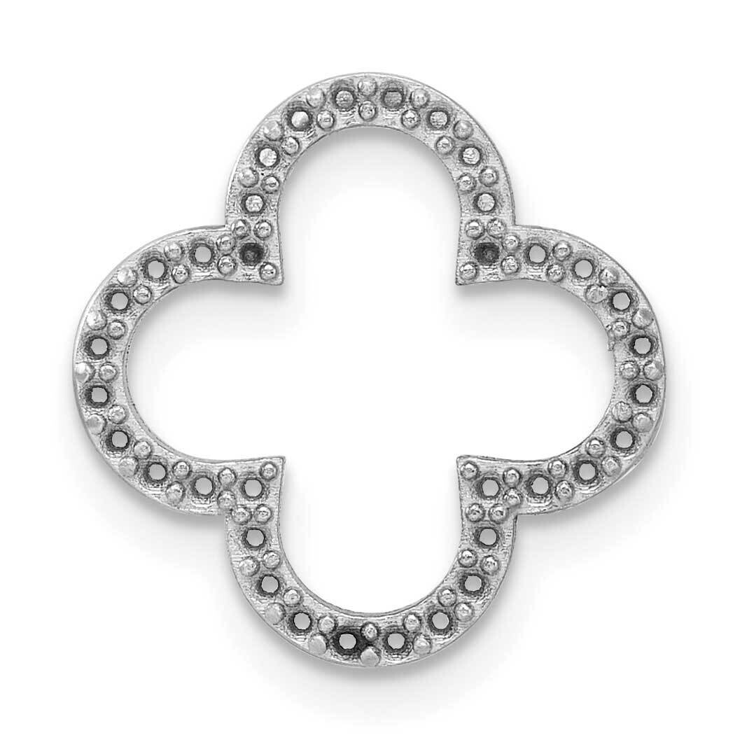 Small Quatrefoil Design Pendant Mounting 14k White Gold XP5048W, MPN: XP5048W,