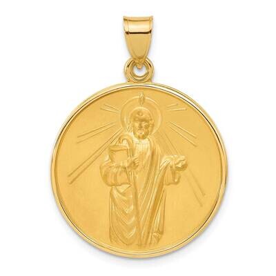 Satin Solid St Jude Thaddeus Medal 14k Polished Gold XR2148 by Men&#39;s Jewelry and Accessories, MPN: …