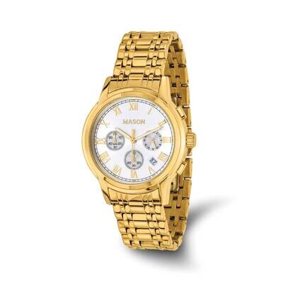 Mason Sales Gold-Plated Chronograph Watch Stainless Steel XWA6516, MPN: XWA6516,
