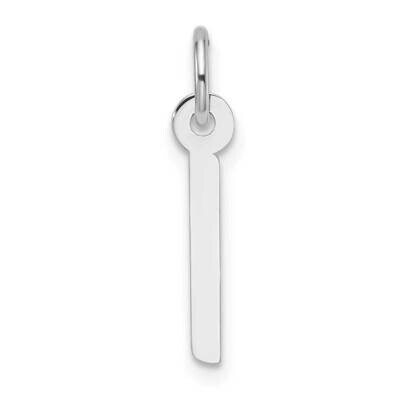 Slanted Block Letter I Initial Charm 14k White Gold YC1526I, MPN: YC1526I,