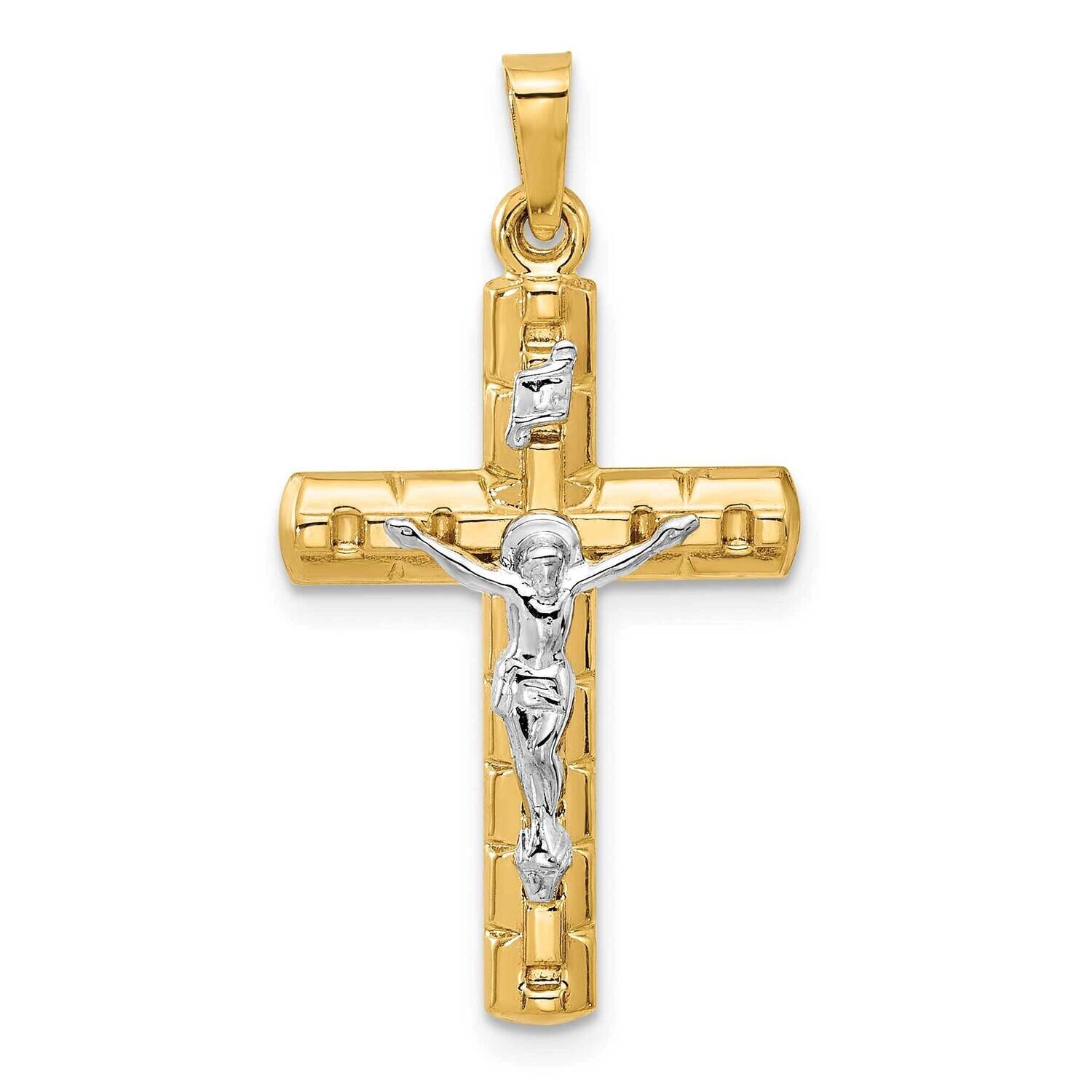 Hollow Crucifix Pendent 14k Two-Tone Gold XR2091 by Men&#39;s Jewelry and Accessories, MPN: XR2091,