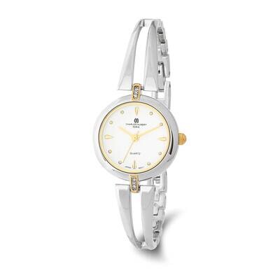 Ladies Charles Hubert Two-Tone Brass White Dial Watch XWA6587, MPN: XWA6587, 848870010183