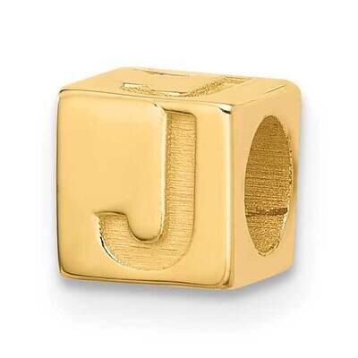 Alphabet Bead Letter J 14k Gold YSB100J, MPN: YSB100J,