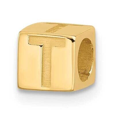Alphabet Bead Letter T 14k Gold YSB100T, MPN: YSB100T,