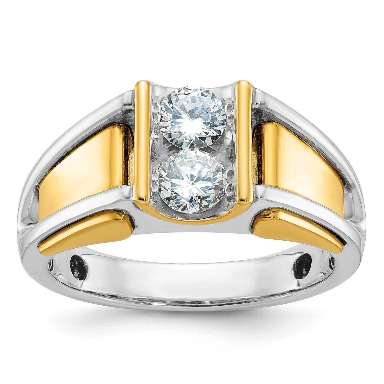Ibgoodman Men&#39;s 3/4 Carat Diamond Complete Ring 14k Two-Tone Gold B64065-4WYAA by IBGoodman, MPN: B…