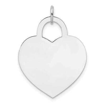 Large Engravable Heart 14k White Gold XWM690/35, MPN: XWM690/35,