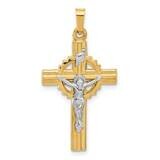 Hollow Inri Crucifix Pendent 14k Two-Tone Gold XR2094 by Men&#39;s Jewelry and Accessories, MPN: XR2094…