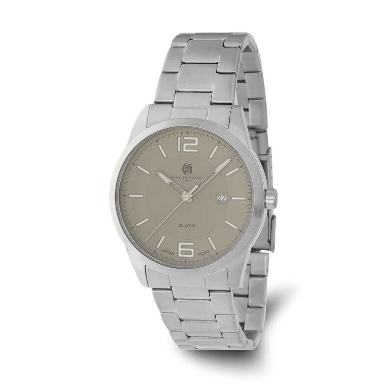 Charles Hubert Grey Dial Watch Stainless Steel XWA6559