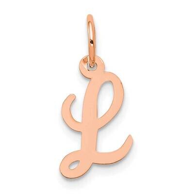 Small Script Letter L Initial Charm 14k Rose Gold YC658RL, MPN: YC658RL,