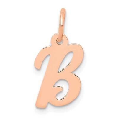 Small Script Letter B Initial Charm 14k Rose Gold YC658RB, MPN: YC658RB,