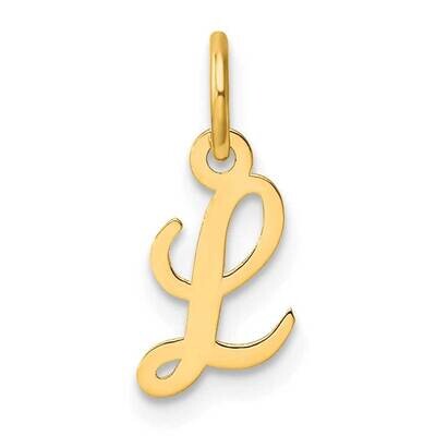 Small Script Letter L Initial Charm 14k Gold YC1553L, MPN: YC1553L,
