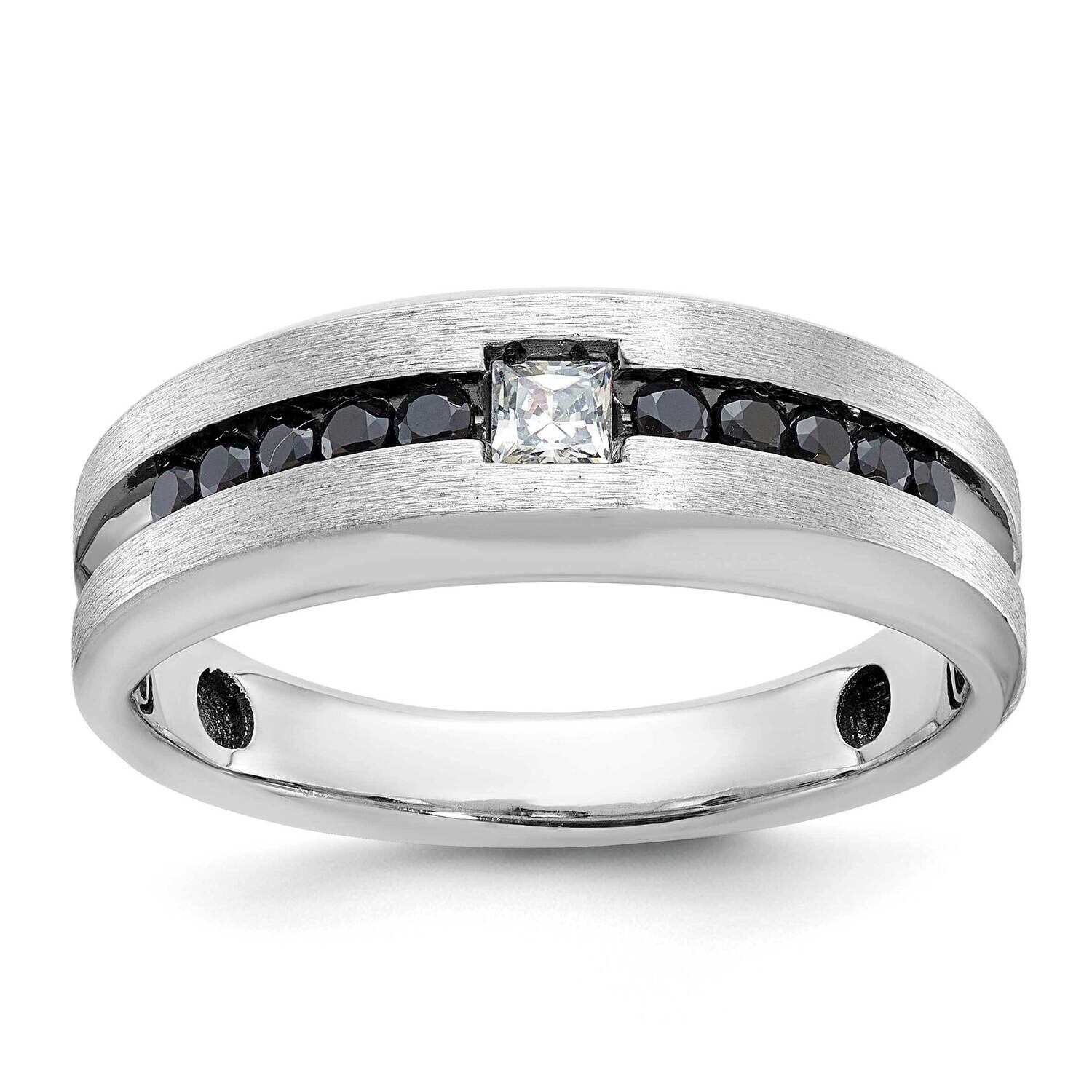 Ibgoodman Men&#39;s Polished Brushed Diamond Ring Mounting 14k White Gold B63819-4W by IBGoodman, MPN: …