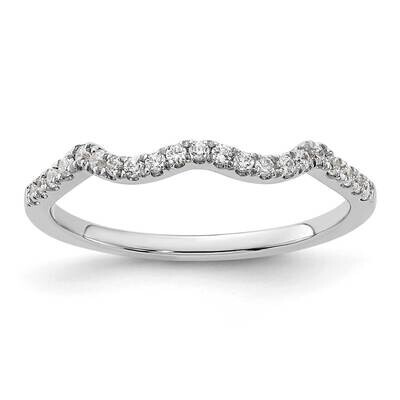 1/6 Carat Diamond Contoured Complete Wedding Band 14k White Gold RM7853B-016-WAA, MPN: RM7853B-016-…