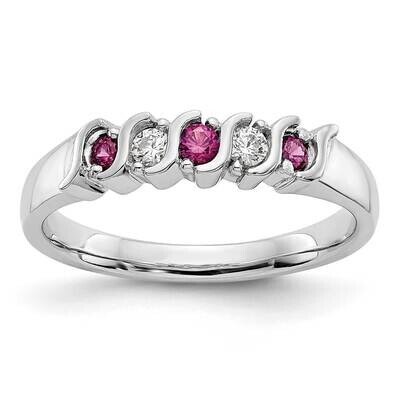 Diamond Ruby Band 10k White Gold RM3290B-RU-010-1WAA, MPN: RM3290B-RU-010-1WAA, 191101827112