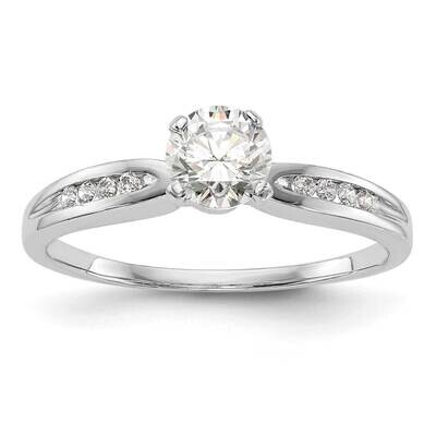 Peg Set 1/15 Carat Diamond Semi-Mount Engagement Ring 10k White Gold RM2673E-008-0WAA, MPN: RM2673E…
