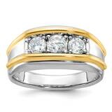 Ibgoodman Men&#39;s Diamond Ring Mounting 14k Two-Tone Gold B63174-4WY by IBGoodman, MPN: B63174-4WY,