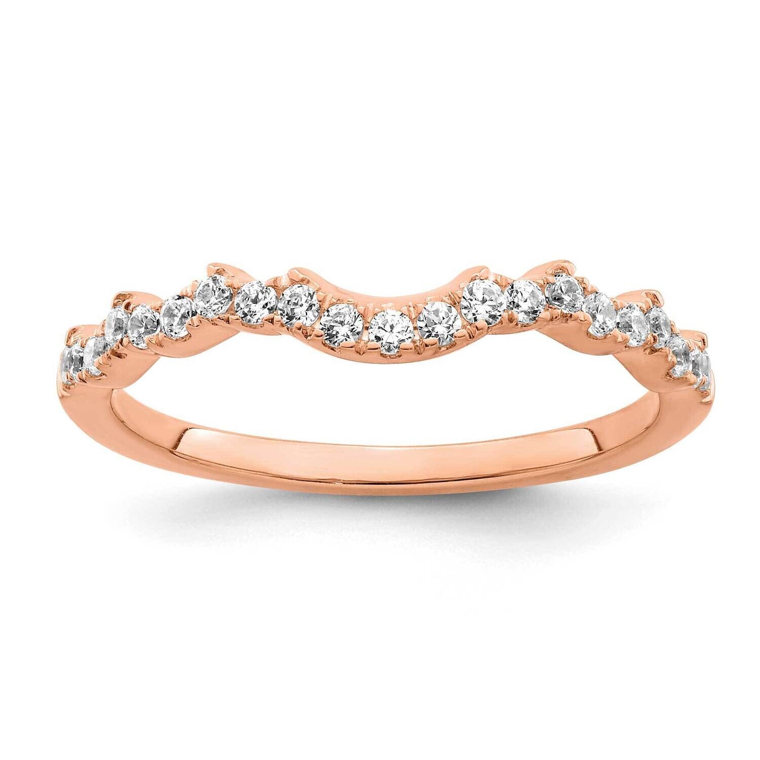 1/4 Carat Diamond Contoured Complete Wedding Band 14k Rose Gold RM7858B-025-RAA, MPN: RM7858B-025-R…