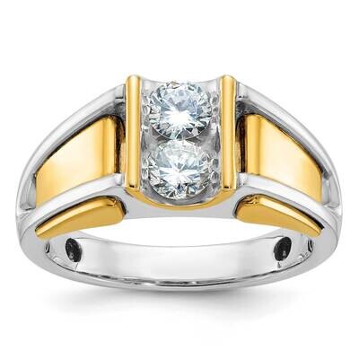 Ibgoodman Men&#39;s Diamond Ring Mounting 14k Two-Tone Gold B64065-4WY by IBGoodman, MPN: B64065-4WY,