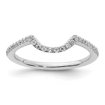 1/5 Carat Diamond Contoured Complete Wedding Band 14k White Gold RM2332B-022-WAA, MPN: RM2332B-022-…