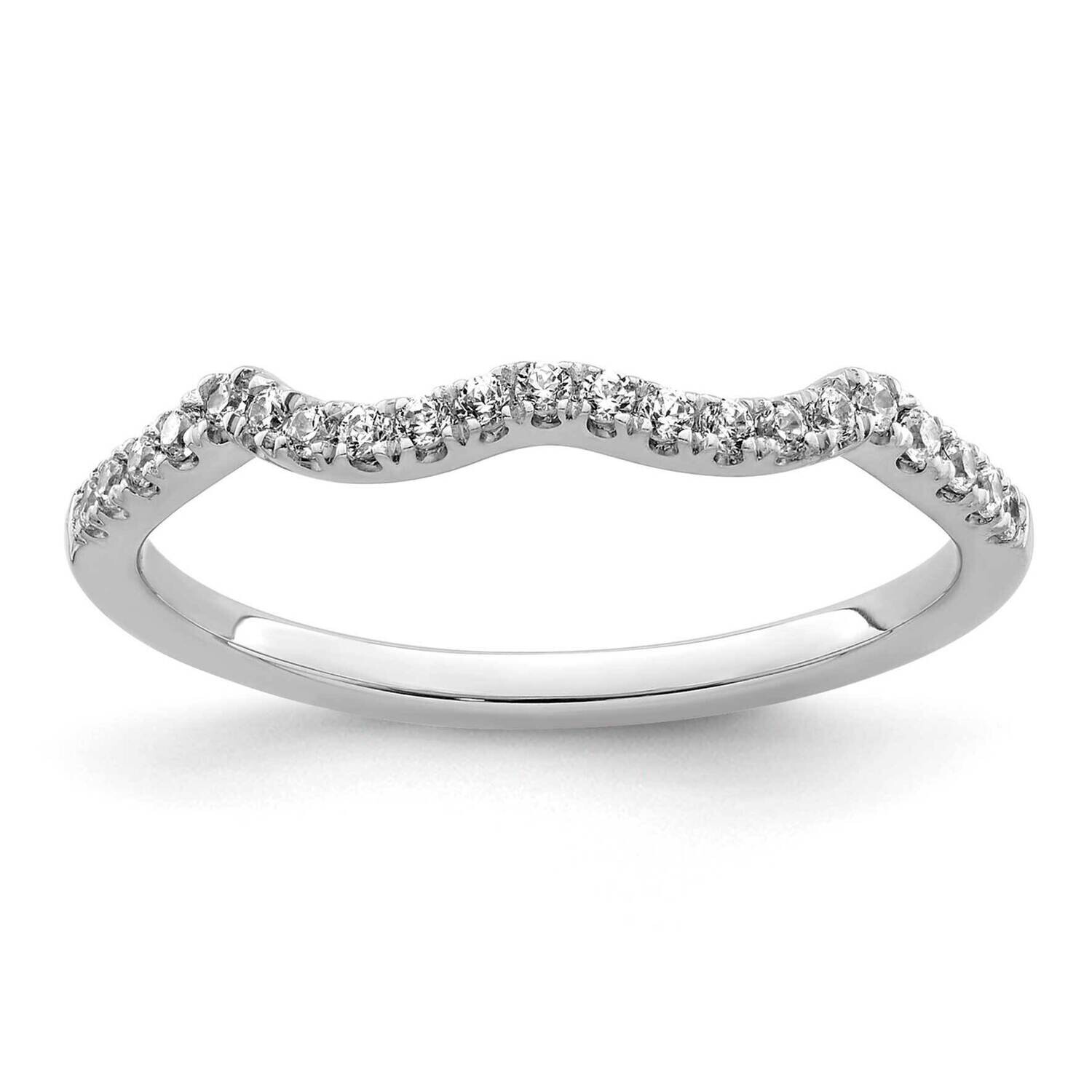 1/8 Carat Diamond Contoured Complete Wedding Band 14k White Gold RM7853B-012-WAA, MPN: RM7853B-012-…