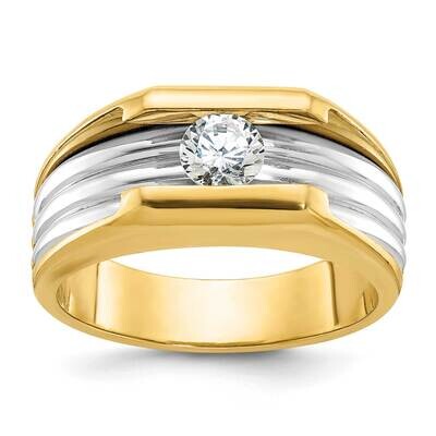 Ibgoodman Men&#39;s Diamond Ring Mounting 14k Two-Tone Gold B56862-4YW by IBGoodman, MPN: B56862-4YW,