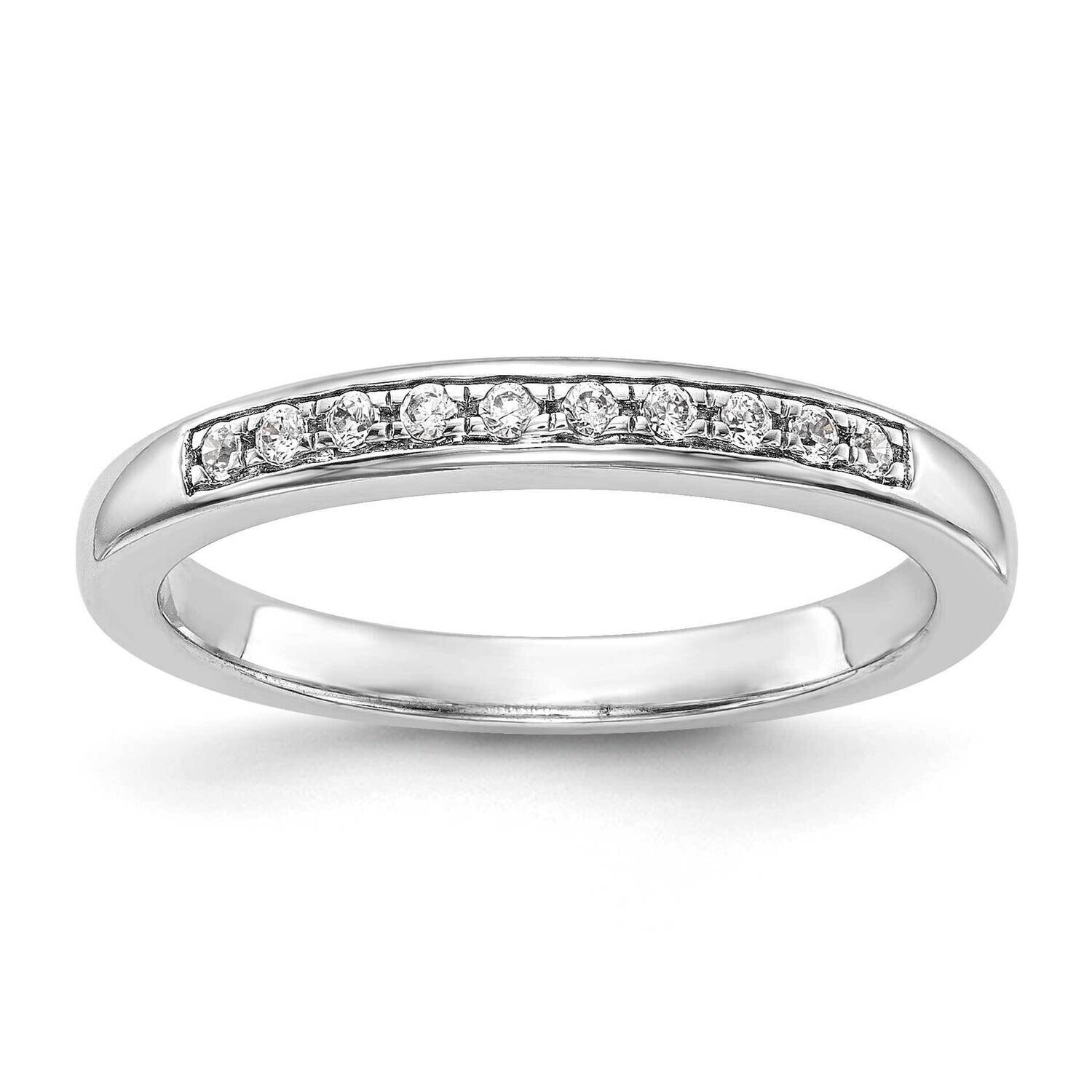1/8 Carat Diamond Complete Wedding Band 14k White Gold RM2691B-012-WAA