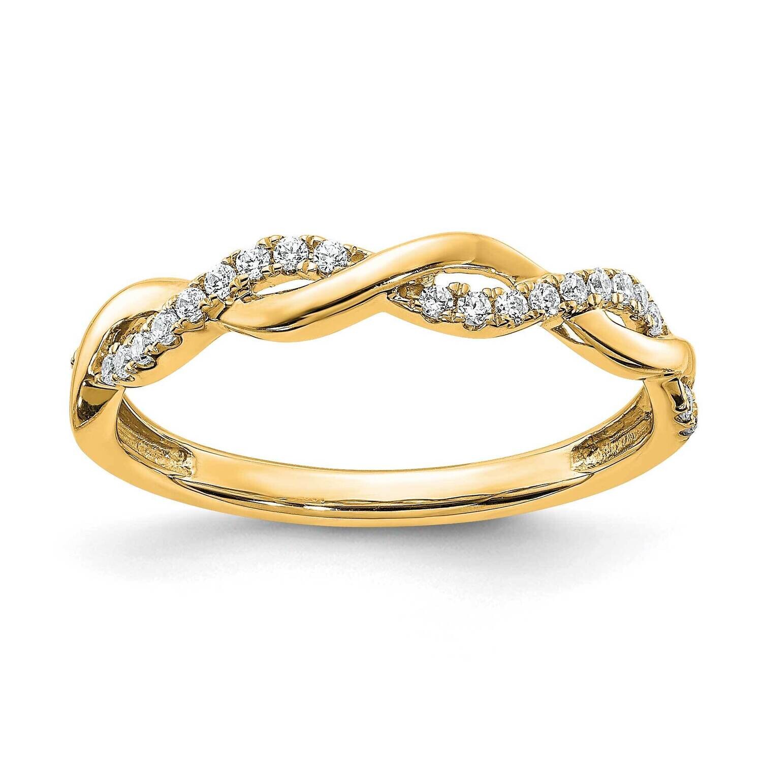 Diamond Twist Design Wedding Band 14k Gold RM5911B-012-YAA